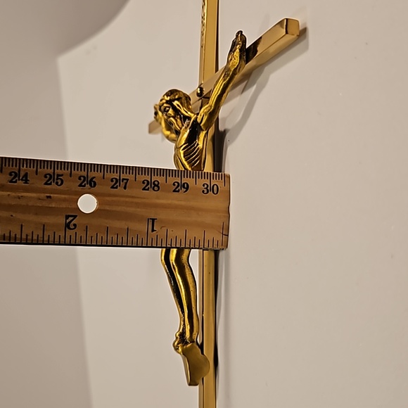 Holy Spiritual Religious Crucifix Cross in Bronze & Brass Finish (#5) - Picture 11 of 12
